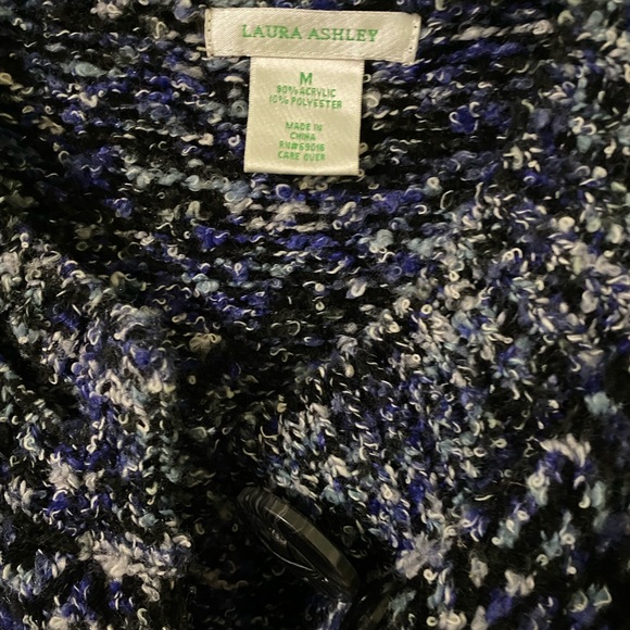 Laura Ashley Women’s Sweater MIDI Multi Color Size Medium Long Coat Sweater EUC - Picture 8 of 9